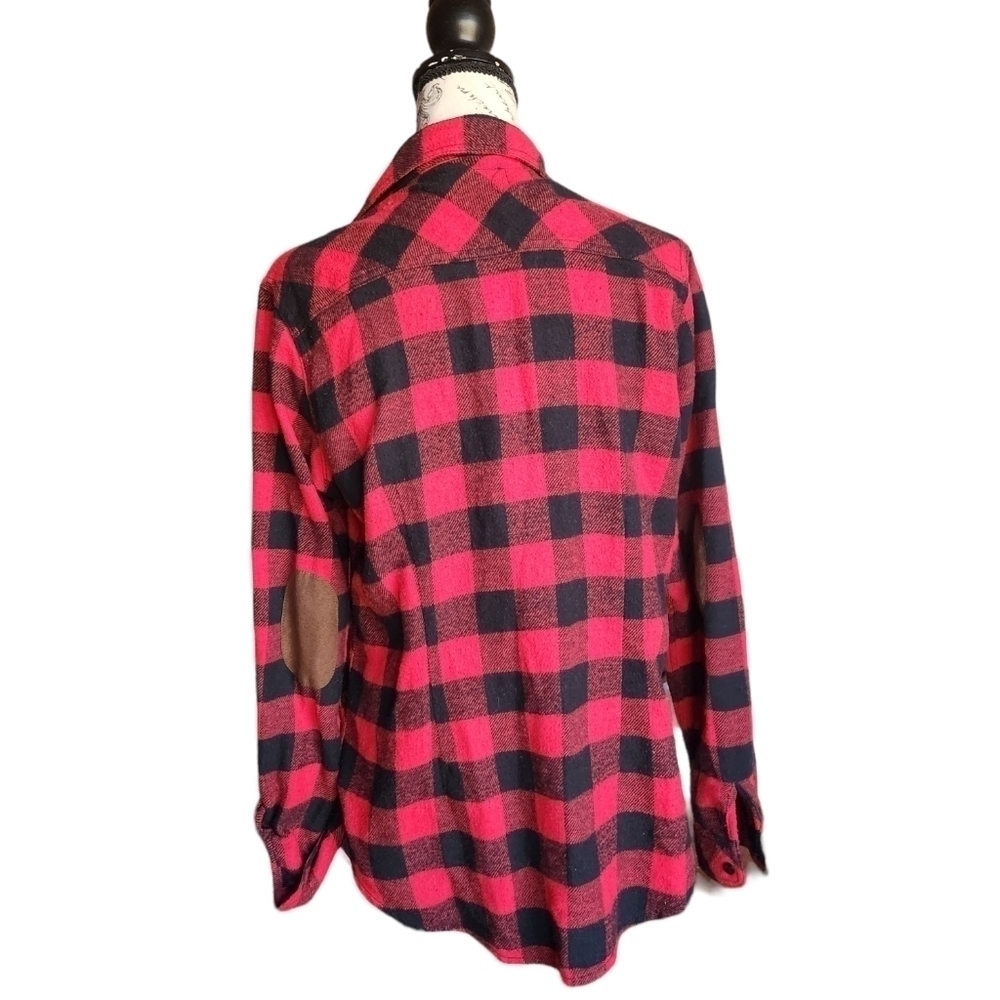 Red and black checkered Flanel- Buffalo plaid - Picture 2 of 4